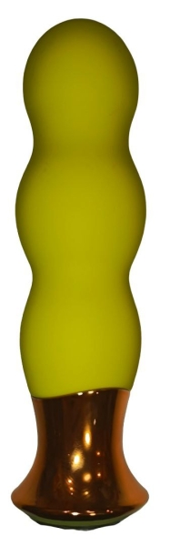 Пробка желтая рельефная 3 звена с кристаллом - Фотография №2