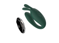 Вибратор "Joy" скрепка для пар зеленый на д.у пульте Интим Хаус