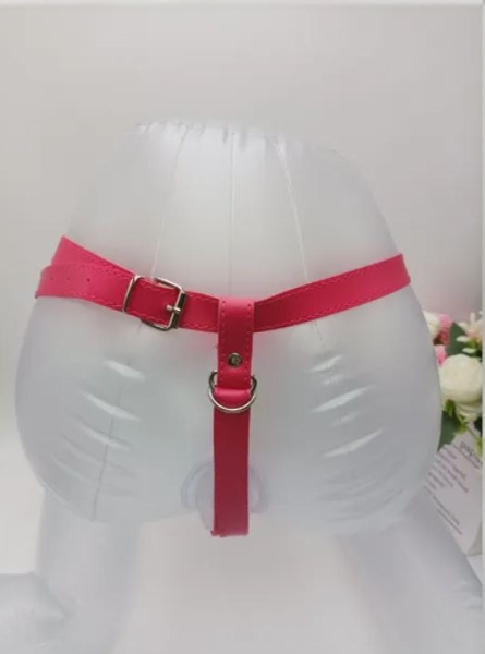 Страпон розовый с вагинальной пробкой и вибрацией - Фотография №7