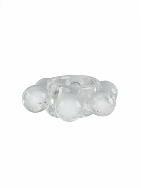 Кольцо "Sex Expert" прозрачное с пупырышками - Фотография №5