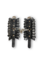 Наручники "Crazy Handmade" черные с кружевом - Фотография №3