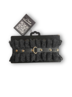 Ошейник "Crazy Handmade" черный с кружевом - Фотография №1