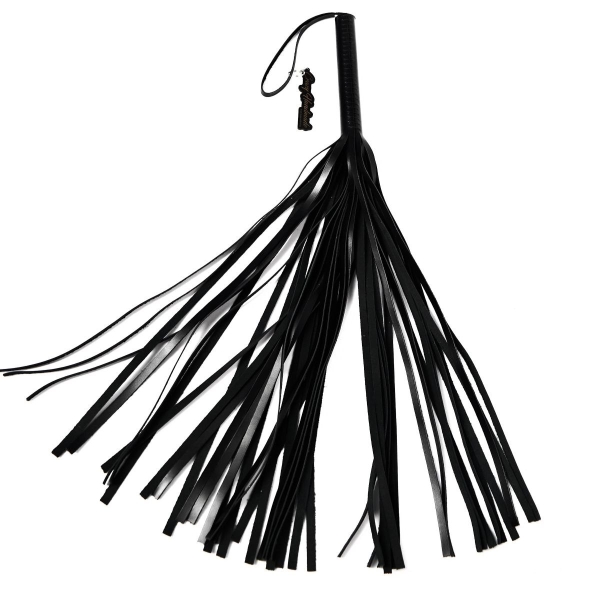 Плеть "Crazy Handmade" черная многохвостка - Фотография №1