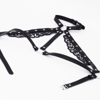 Портупея "Crazy Handmade" резная с клепками - Фотография №2