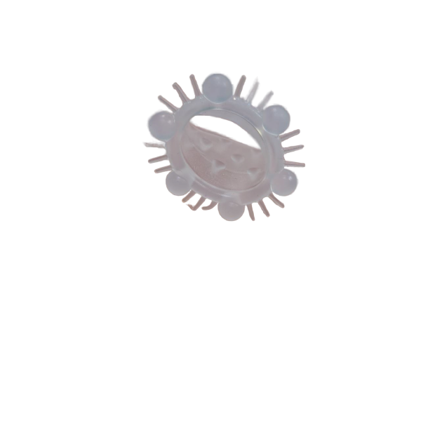 Кольцо "Sex Expert" мини прозрачное - Фотография №1