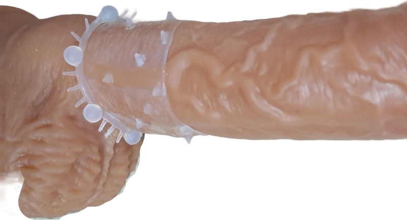 Кольцо "Sex Expert" мини прозрачное - Фотография №4