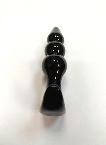 Анальная елочка с ограничителем черная - Фотография №3