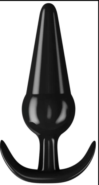 Анальная пробка с ограничителем черная - Фотография №2