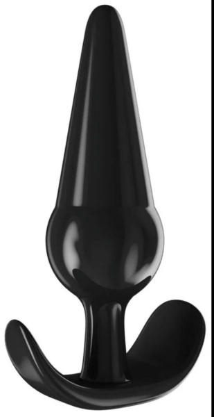 Анальная пробка с ограничителем черная - Фотография №3
