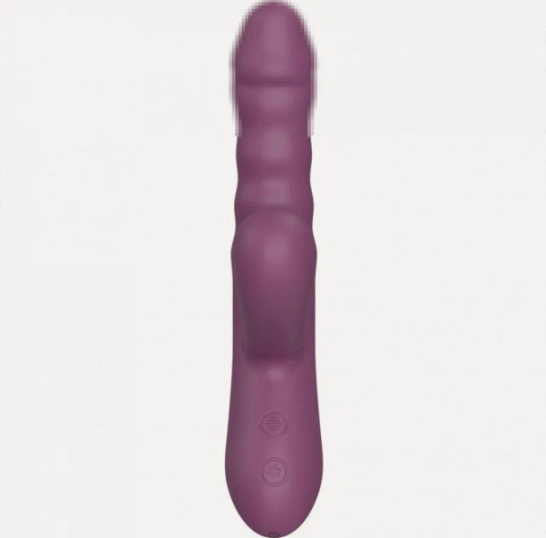 Вибратор фиолетовый с клиторалым сосущим эффектом - Фотография №5