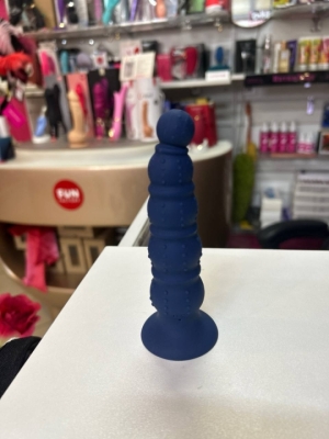 Пробка "DMM" синяя с пупырышками на д.у пульте Интим Хаус