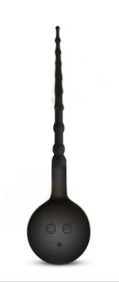 Уретральный зонд с вибрацией черный силикон Интим Хаус