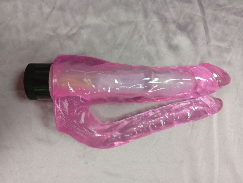 Вибратор "Double penis" для двойного проникновения сиреневый - Фотография №3