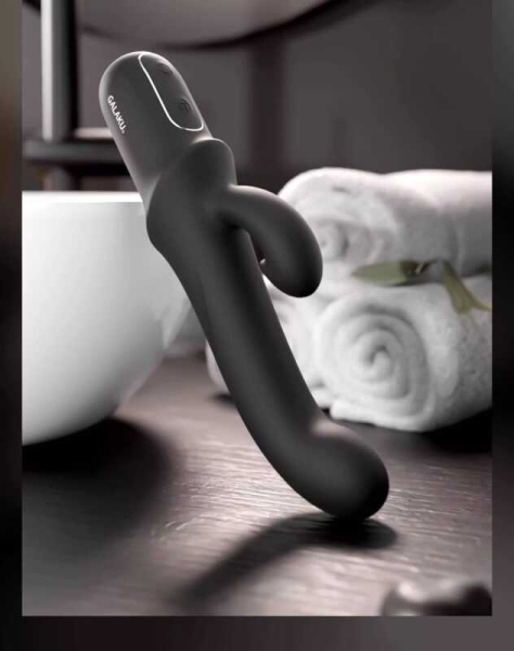 Вибратор "Rhino" черный с клиторальным стимулятором - Фотография №2