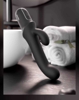 Вибратор "Rhino" черный с клиторальным стимулятором - Фотография №2