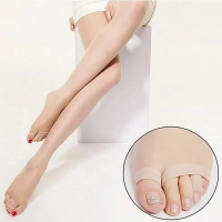 Колготки "Таби" с открытыми пальчиками серые - Фотография №2