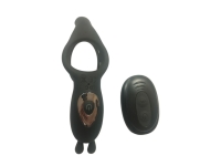 Кольцо "Cock ring" синее с клиторальным стимулятором кроликом - Фотография №2