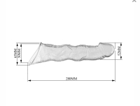 Насадка "Pretty love" прозрачная кзакрытая с отверстием для мошонки - Фотография №2