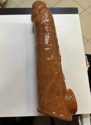 Насадка "Pretty Love" удлиняющая мулат с отвертсием для мошонки Интим Хаус