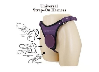 Трусики для страпона "Pretty Love" Caludio 3 фиолетовые Интим Хаус