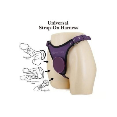 Трусики для страпона с платформой "Pretty Love" Caludio 3 фиолетовые Интим Хаус