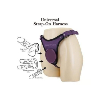 Трусики для страпона с платформой "Pretty Love" Caludio 3 фиолетовые - Фотография №1