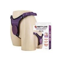 Трусики для страпона с платформой "Pretty Love" Caludio 3 фиолетовые - Фотография №2