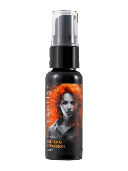 Гель "Erotist" Volcano с эффектом вибрации со вкусом вишни. 25 мл - Фотография №2