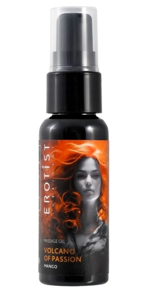 Гель "Erotist" Volcano с эффектом вибрации со вкусом манго. 25 мл - Фотография №1