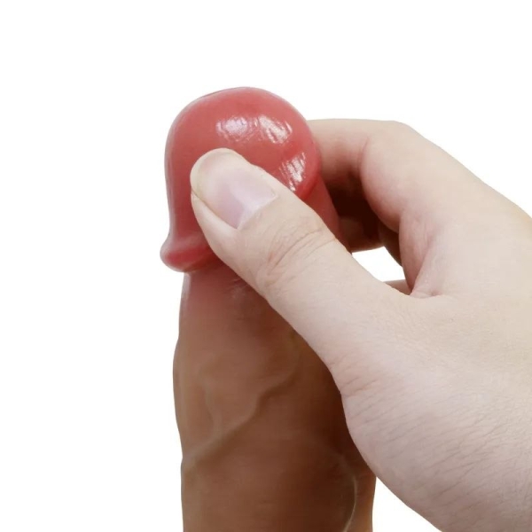 Фаллоимитатор "Pretty Love" Duvall реалистик на присоске с мошонкой - Фотография №4