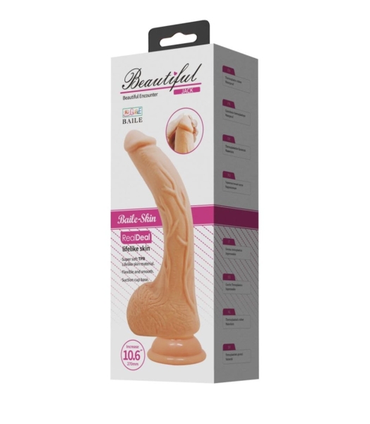 Вибратор "PrettyLove" Jack с мошонкой длинный - Фотография №9