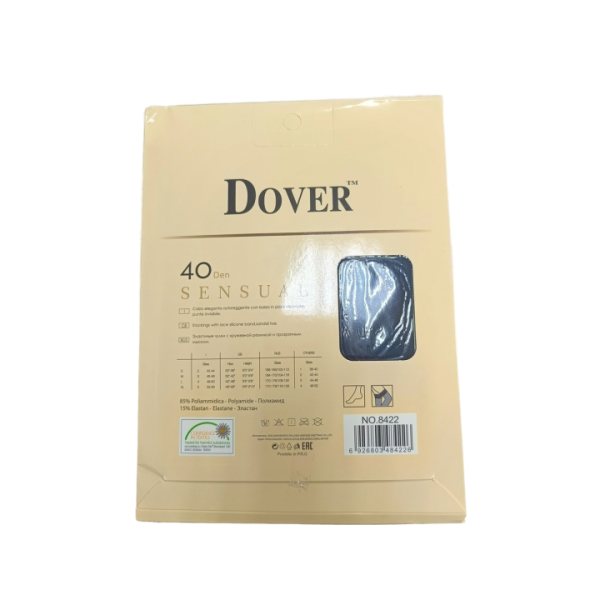 Черные чулки Sensual Dover размеры в ассортименте - Фотография №6