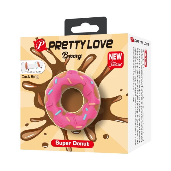 Эрекционное кольцо "Pretty Love" BERRY Американский пончик - Фотография №1