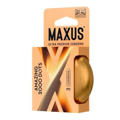 Презервативы "Maxus" точечные 3 шт Интим Хаус