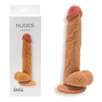 Фаллоимитатор "Lola" Nudes мулат с мошонкой на присоске Интим Хаус