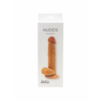 Фаллоимитатор "Lola" Nudes мулат с мошонкой на присоске - Фотография №3