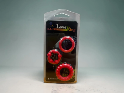 Набор эрекционных колец "Love Ring" красный Интим Хаус