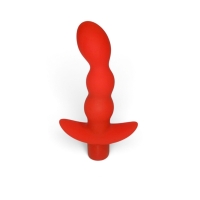 Пробка "Sweert toys" красная, с загибом,с ограничителем и вибрацией - Фотография №2