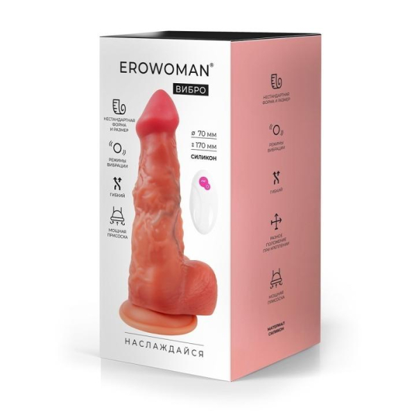 Вибратор "Erowoman" 17 см - Фотография №4