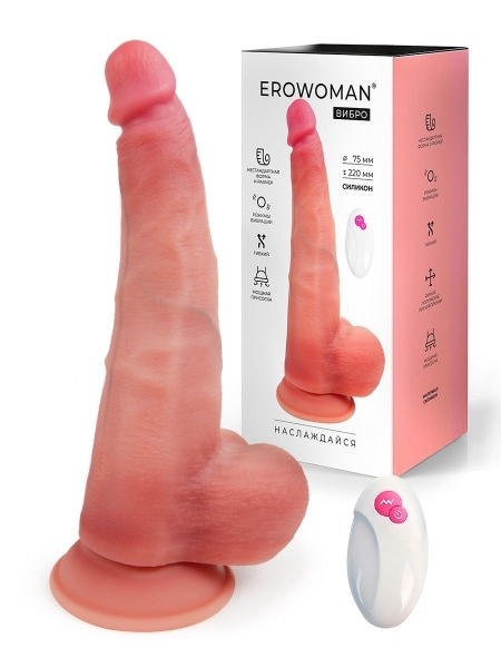 Вибратор "Erowoman" 22 см - Фотография №1