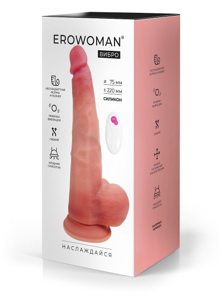 Вибратор "Erowoman" 22 см - Фотография №2