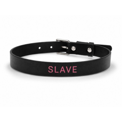 Чекер черный "ИнтимХаус" slave кожаный Интим Хаус