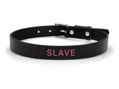 Чекер черный "ИнтимХаус" slave кожаный Интим Хаус