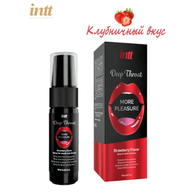 Спрей "Intt" для глубокого минета со вкусом клубники 12 мл Интим Хаус
