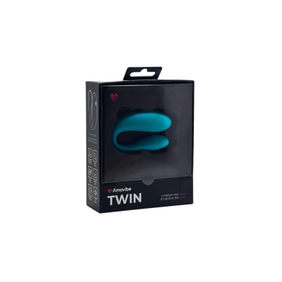 Вибратор "Amovibe" Twin зеленый подкова для пар Интим Хаус