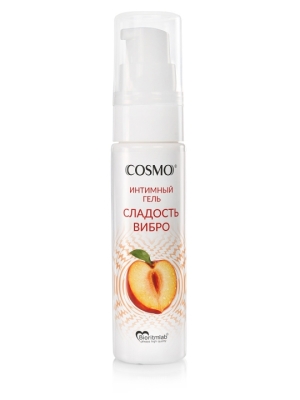Гель "Cosmo" персик с эффектом вибрации 33 г Интим Хаус