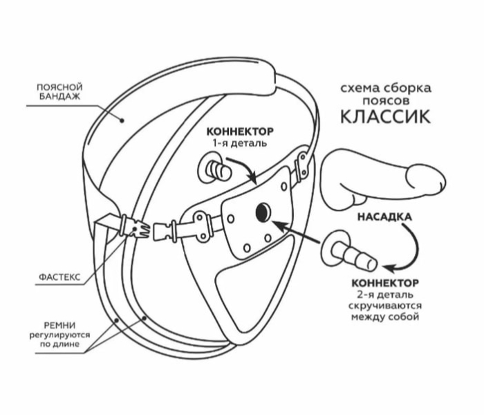 Насадка для страпона с коннктором елочка серебристая в ламинате - Фотография №3