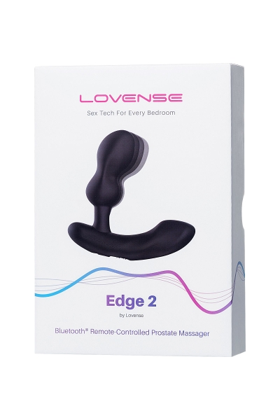 Массажёр простаты "Lovense" Edge 2, силикон, черный, 12,4 см - Фотография №1