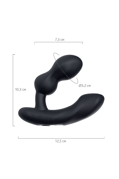 Массажёр простаты "Lovense" Edge 2, силикон, черный, 12,4 см - Фотография №9