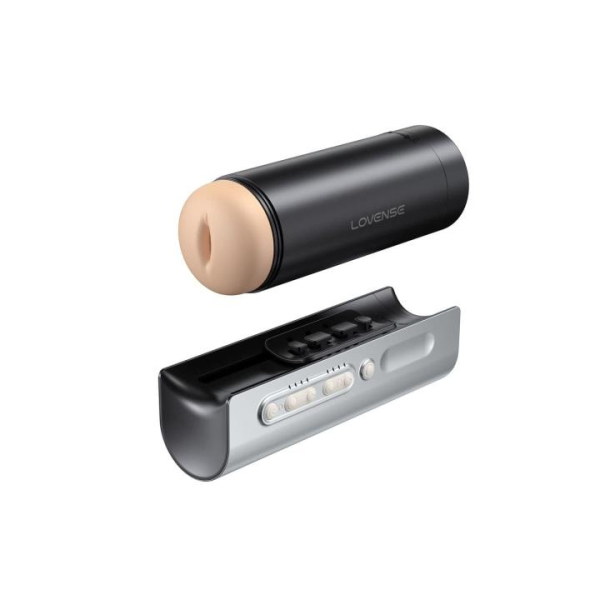 Вибратор "Lovense" Solace PRO нереалистичный, TPE, черный, 23,1 см - Фотография №5